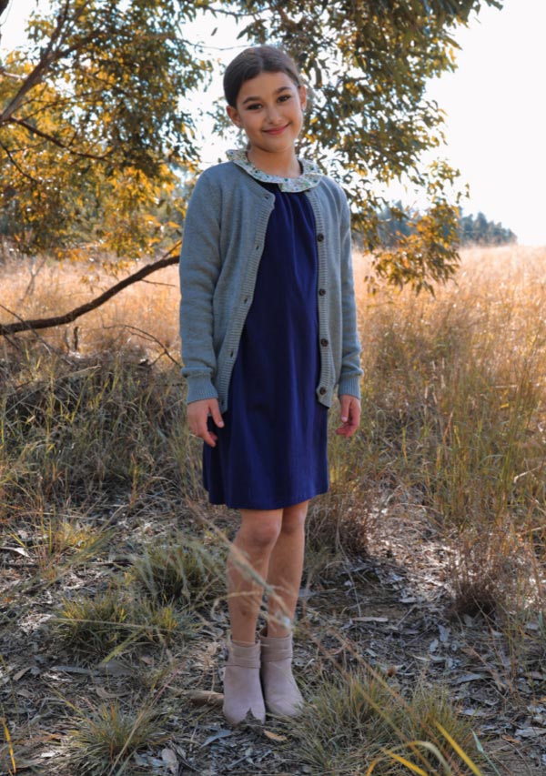 navy blue dress and cardigan self-portrait - Navy Ribbed Knit Cardigan